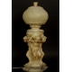 LAMPA Z PUTTAMI, alabaster, Włochy (?), XIX/XX  w.