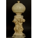 LAMPA Z PUTTAMI, alabaster, Włochy (?), XIX/XX  w.