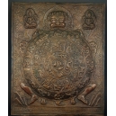BHAVACAKRA, miedziana blacha, Nepal/ Północne Indie/ Tybet, XIX/ XX w. 