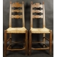 Dwa sygnowane  krzesła barokowe.