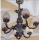 LAMPA NEOKLASYCYSTYCZNA, brąz srebrzony, XIX w. 