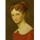 portret Hortensji Allart pędzla Alexandra Denisa  Abel de Pujol. 47cm x 37cm