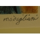 Modigliani. Litografia.  99,5cm x 75cm