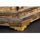 +BUDDA AMIDA, Japonia, era Edo (1603-1868), drewno lakowane i złocone.