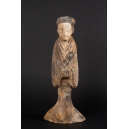 + LADY OF THE MANOR, Terracotta, China, Han Dynasty (206 BC-220 AD)